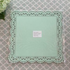Anna Griffin Turquoise DieCut Lace 12x12 Scrapbooking Paper 12 Sheets NEW